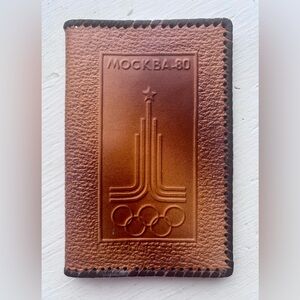 Vintage Moscow 1980 Olympics Passport Holder